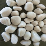 White Polished Riverbed Pebble Stones